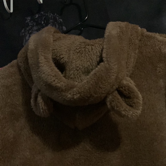 NWOT Teddy Bear Ear Fluffy Hoodie | SHEIN - Picture 4 of 5